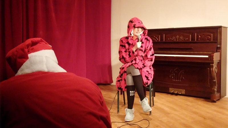 First slide image from the Christmas event of Stand up Seoul